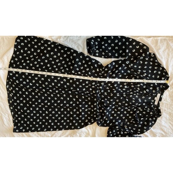 LOFT, Women’s, Dress, Long Sleeve, Elastic Waist, Black & Mint Green, Size: 6 - Picture 15 of 16